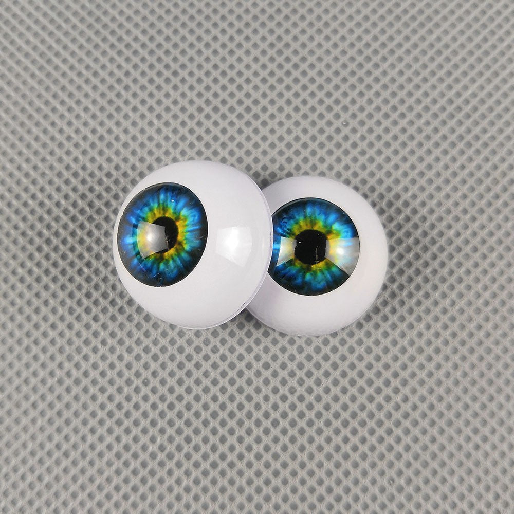 10 Pairs Half Round Acrylic Eyes Eyeballs for Reborn Baby Dolls Kit DIY Repair