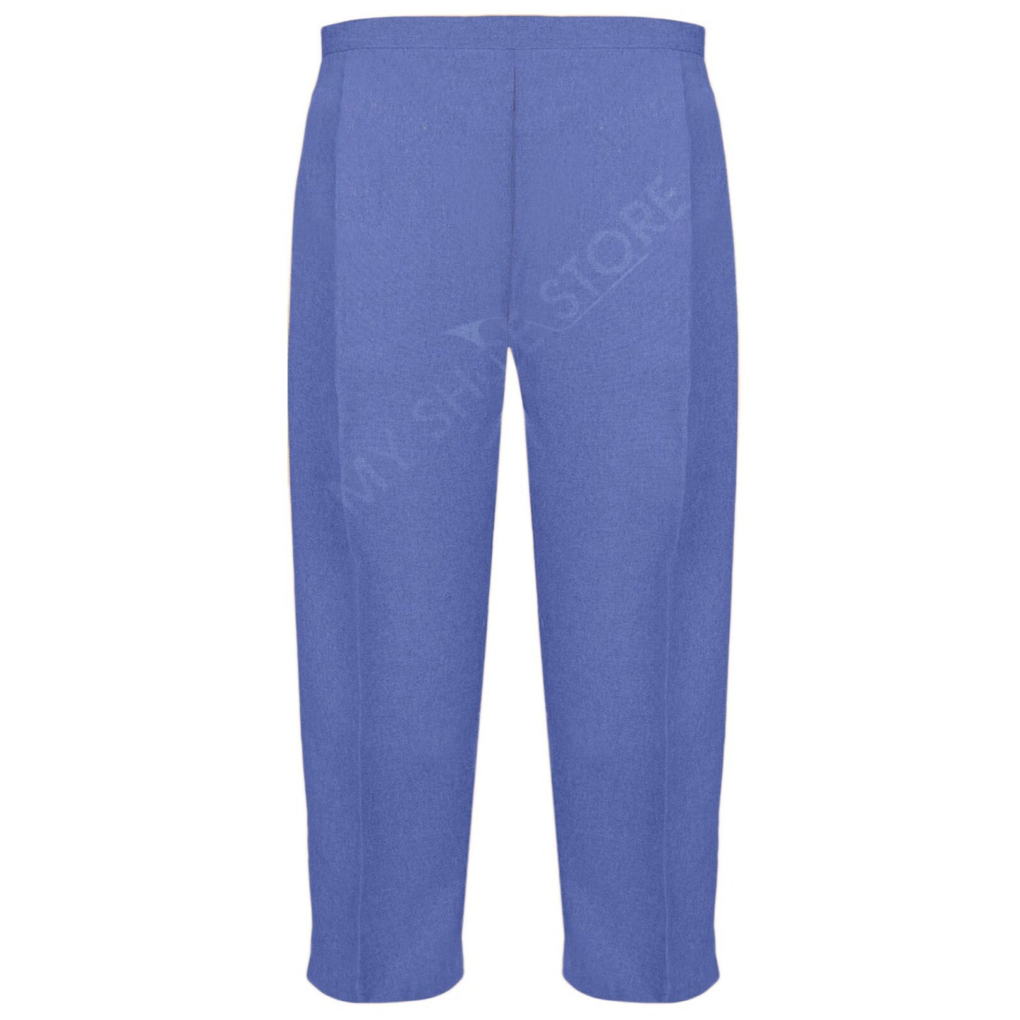 3/4 LENGTH WOMENS LADIES STRETCH ELASTICATED WAIST PLAIN PANTS CROPPED TROUSERS