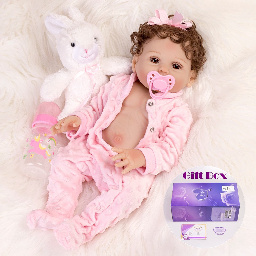 Waterproof Realistic Reborn Doll Full Body Vinyl Silicone Newborn Baby Girl Gift
