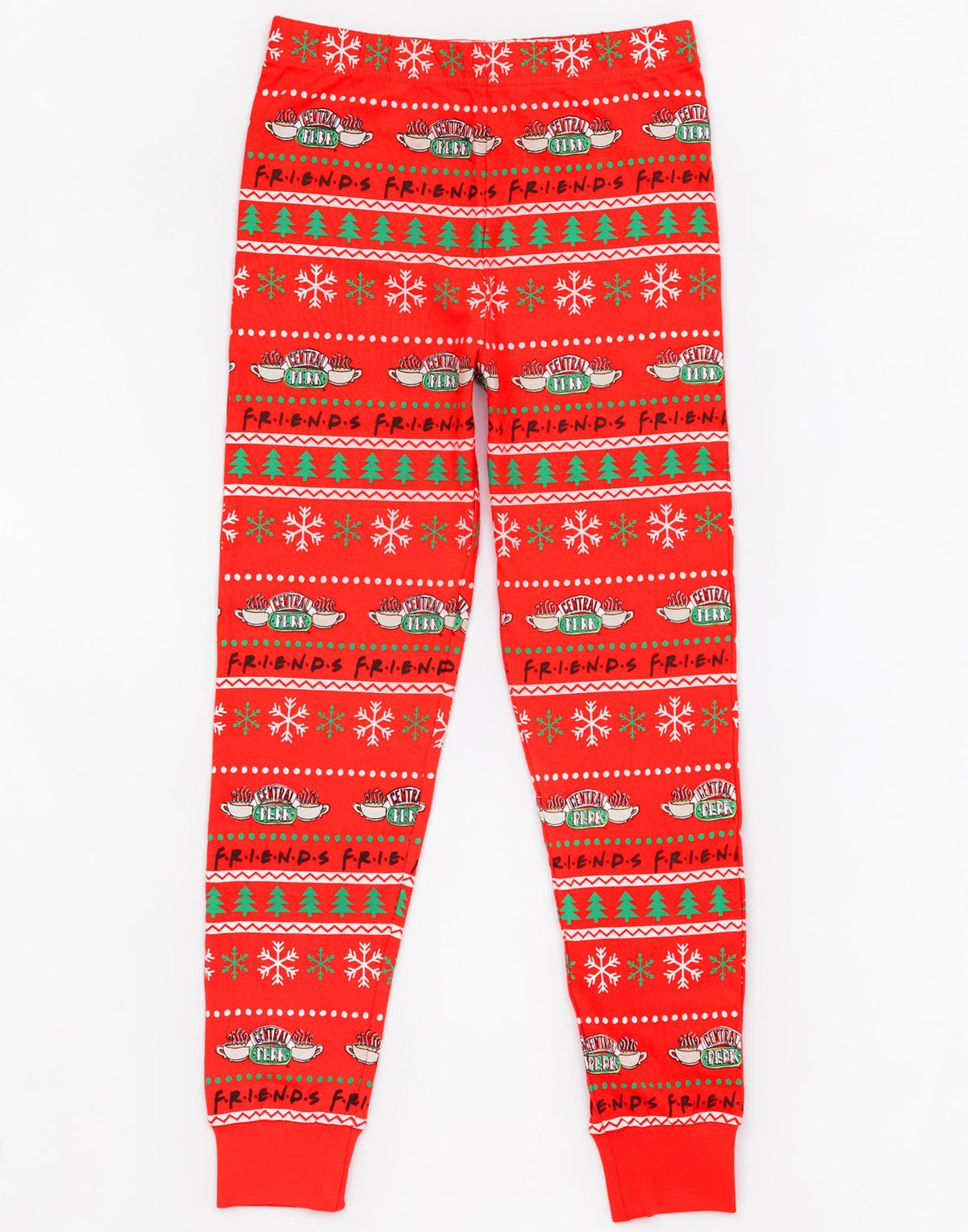 Friends Long Sleeve Long Leg Pyjama Set | Boys Red | Official Merch