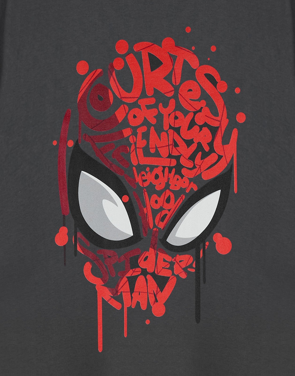 Marvel Short Sleeved T-Shirt | Mens Charcoal | Official Merch