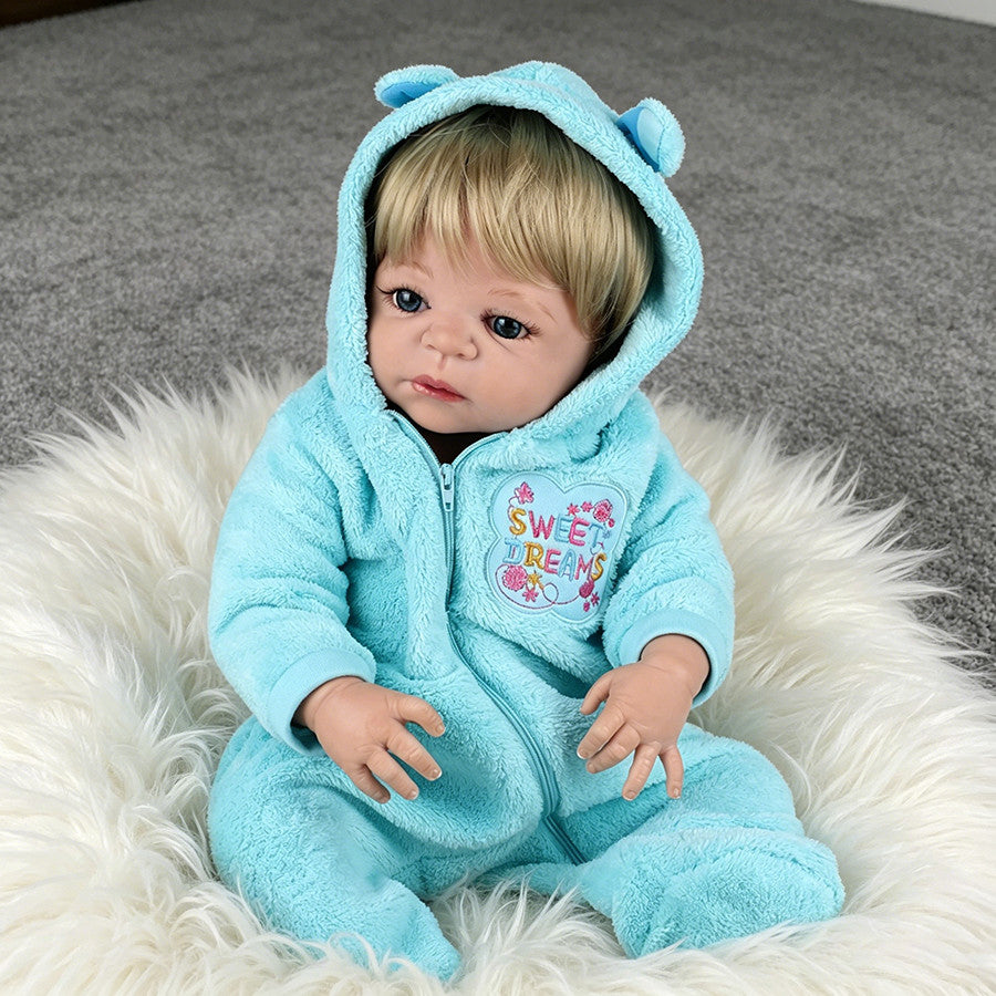 Real Reborn Baby Dolls Full Body Vinyl Silicone Boy Doll Lifelike Newborn Gift
