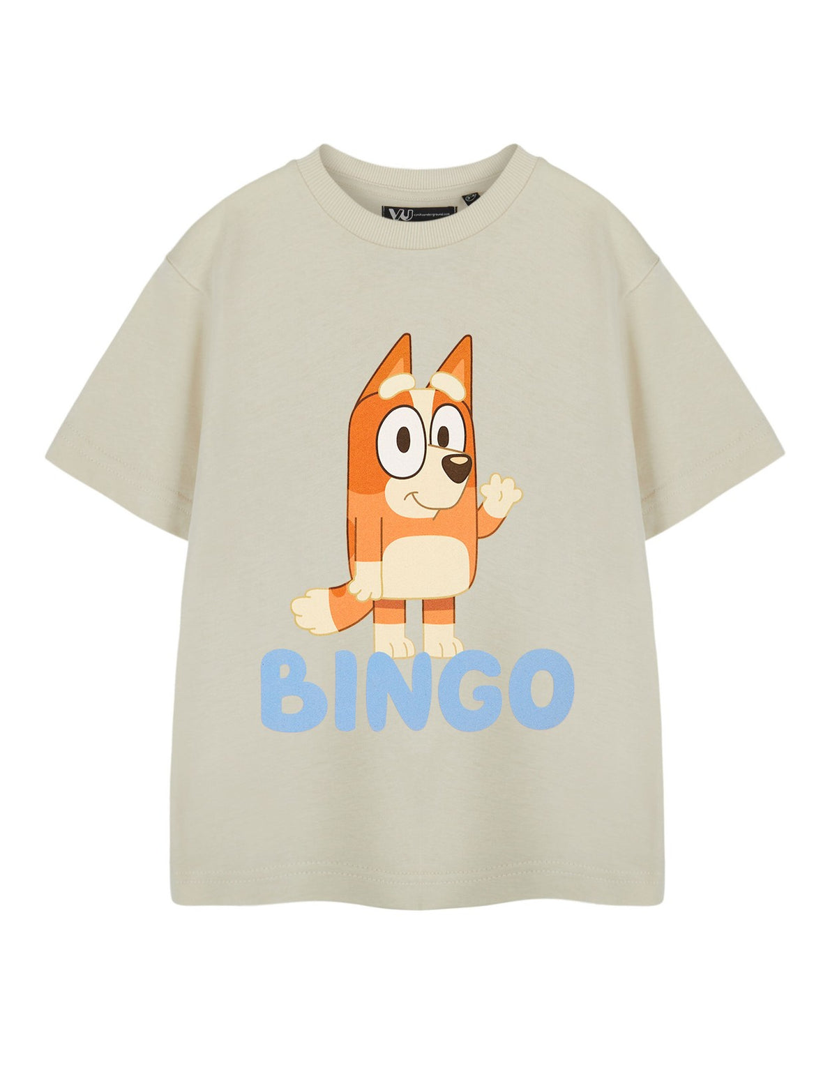 Bluey Short Sleeved T-Shirt | Unisex Kids Oatmeal | Official Merch