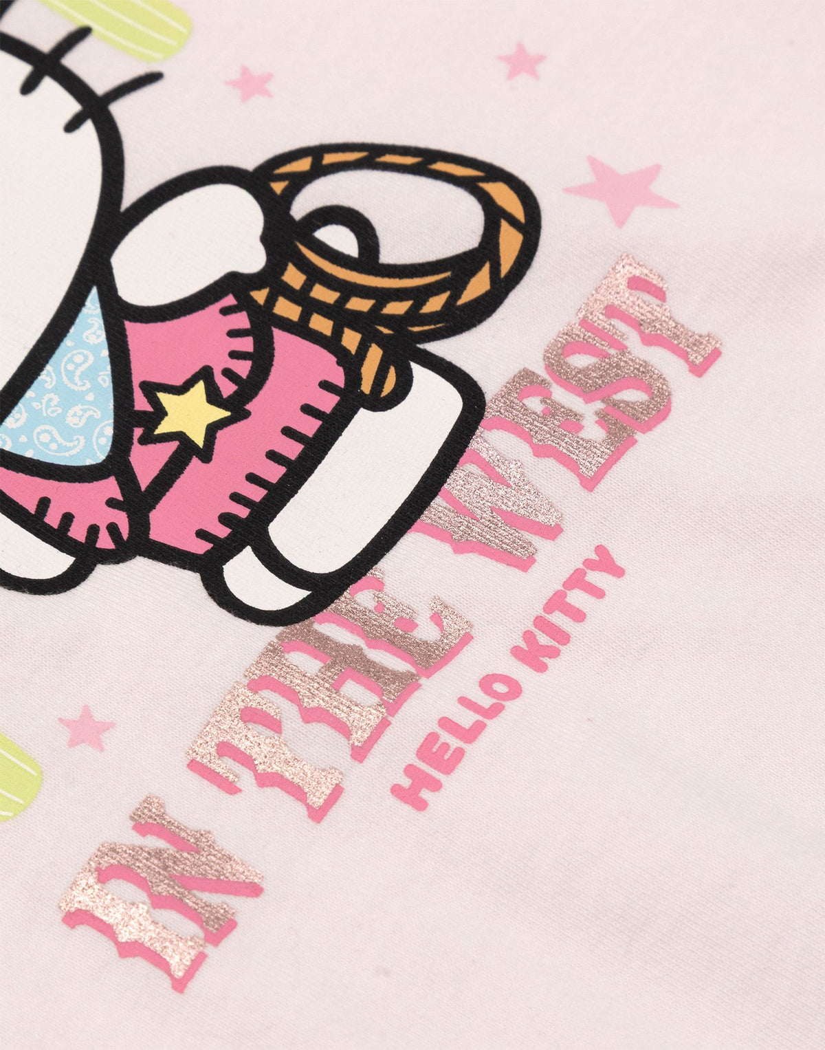 Hello Kitty Fringe Short Sleeved T-Shirt | Girls Pink | Official Merch