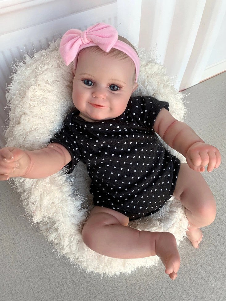 Reborn Baby Dolls Vinyl Silicone Handmade Realistic Newborn Girl Doll Xmas Gift