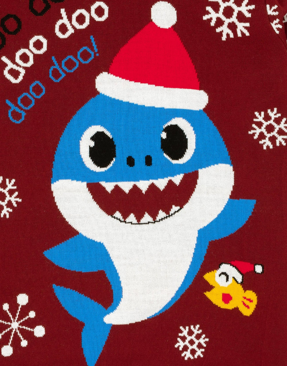 Baby Shark Christmas Jumper | Mens Red | Official Merch
