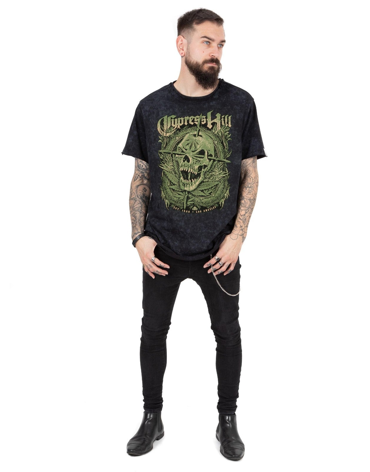 Cypress Hill Short Sleeved T-Shirt | Mens Black | Official Merch