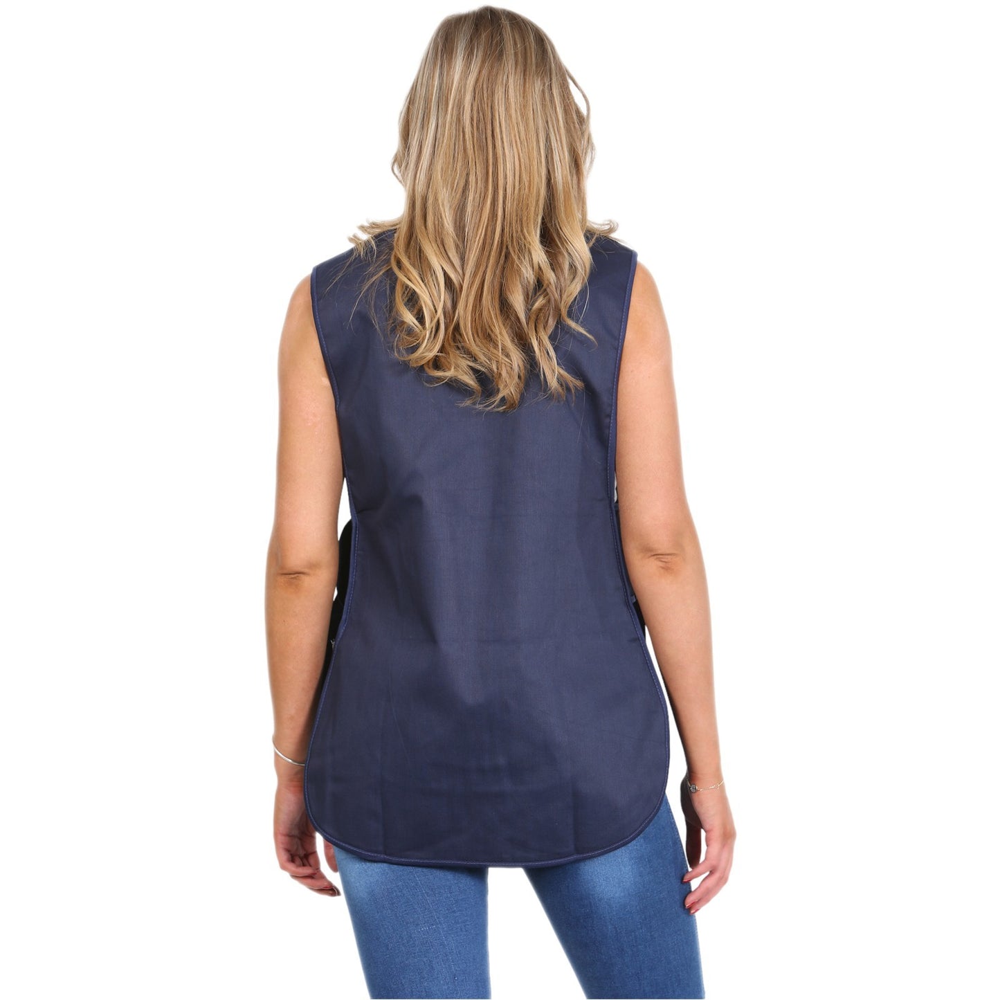 Plain Tabard Apron Workwear Cleaning Catering Salon | Large Pocket | Popper Fast