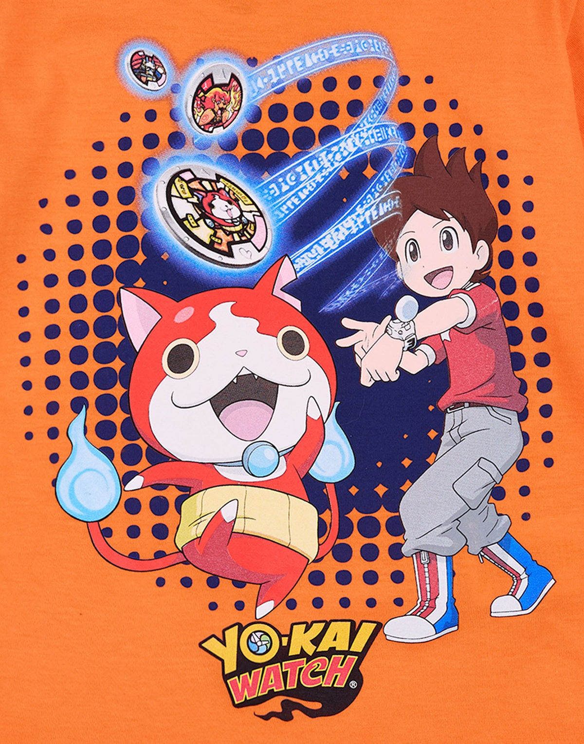 Yo Kai Watch Short Sleeve Short Leg Pyjama Set | Boys Orange | Official Merch