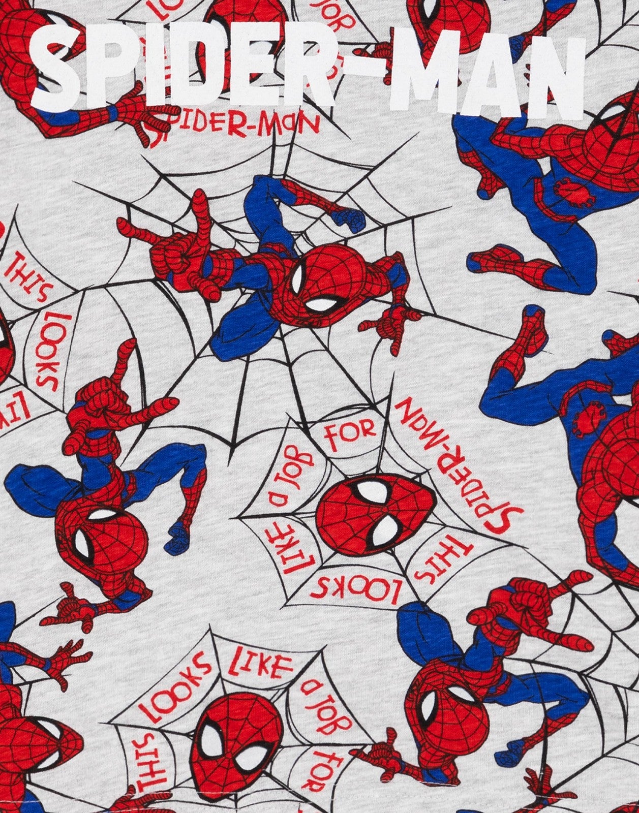 Marvel Short Sleeve Short Leg Pyjama Set | Boys Grey | Official Merch