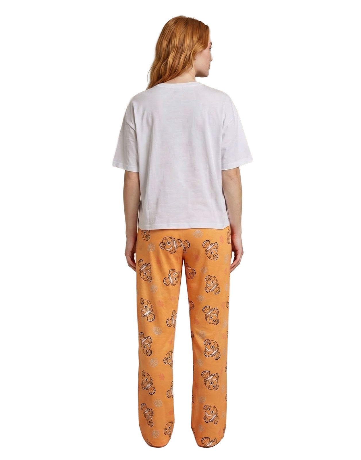 Disney Short Sleeve Long Leg Pyjama Set | Womens White | Official Merch