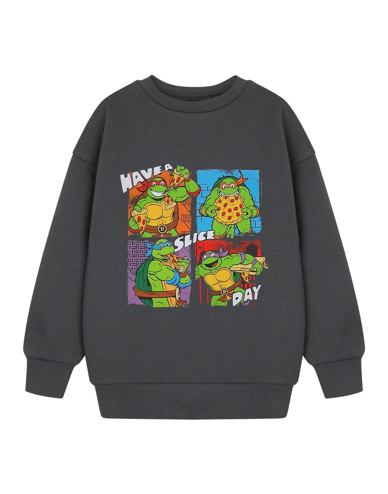 Teenage Mutant Ninja Turtles Sweatshirt | Boys Charcoal | Official Merch