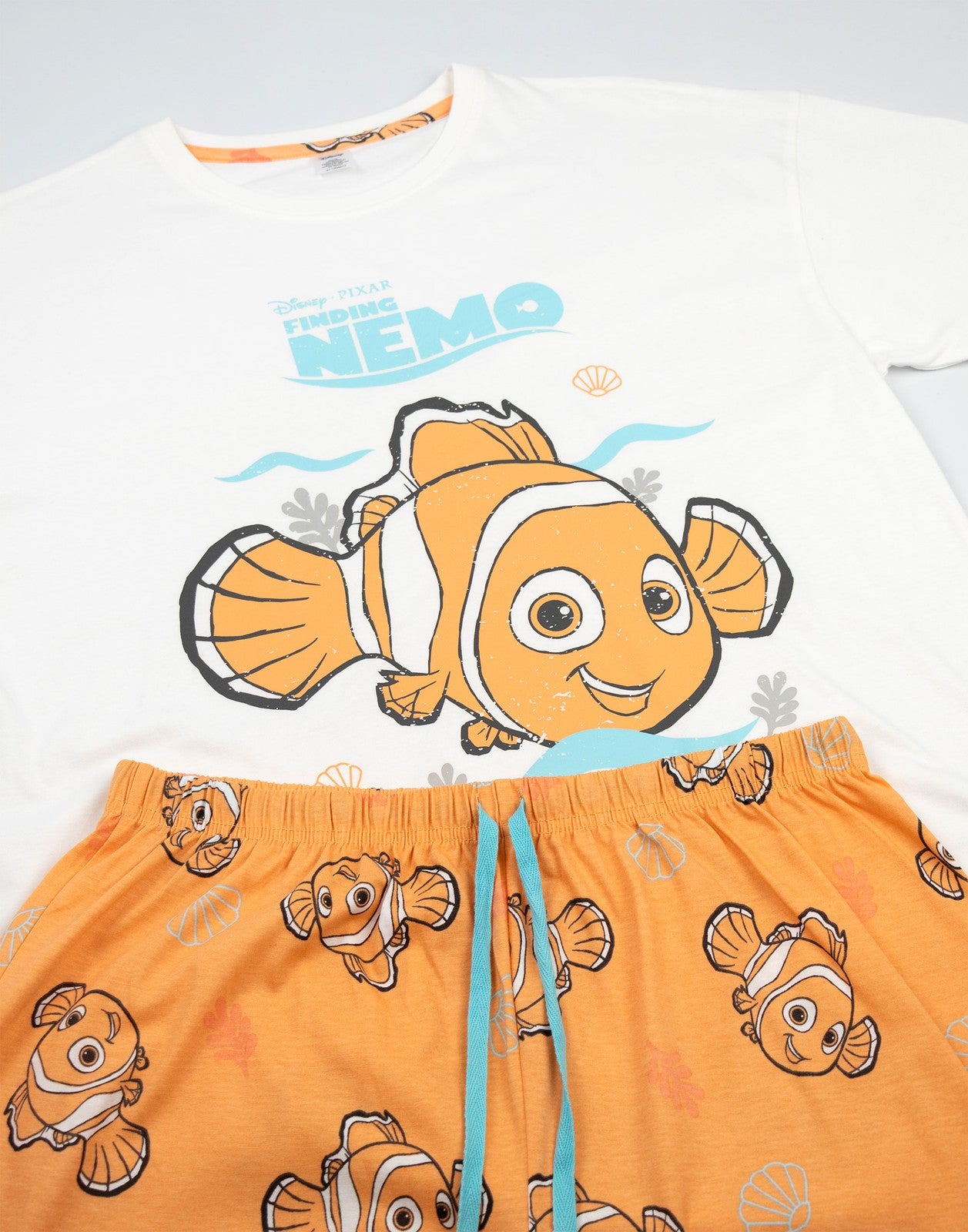 Disney Short Sleeve Long Leg Pyjama Set | Womens White | Official Merch