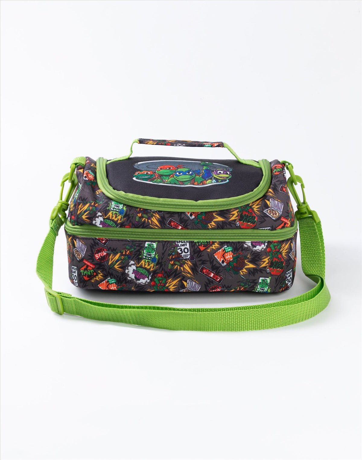 Teenage Mutant Ninja Turtles Lunch Bag, Lunch Box and Bottle Set | Boys Green |