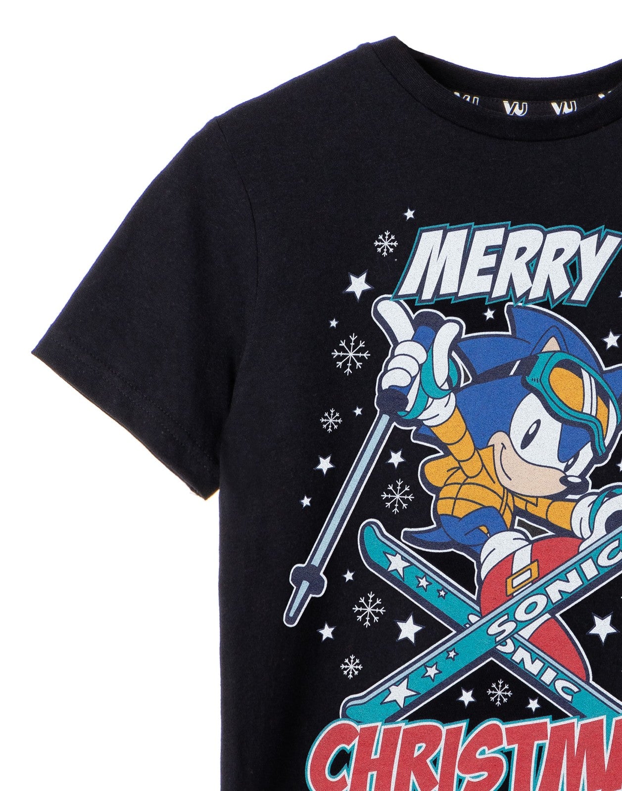 Sonic the Hedgehog Short Sleeved T-Shirt | Boys Black | Official Merch