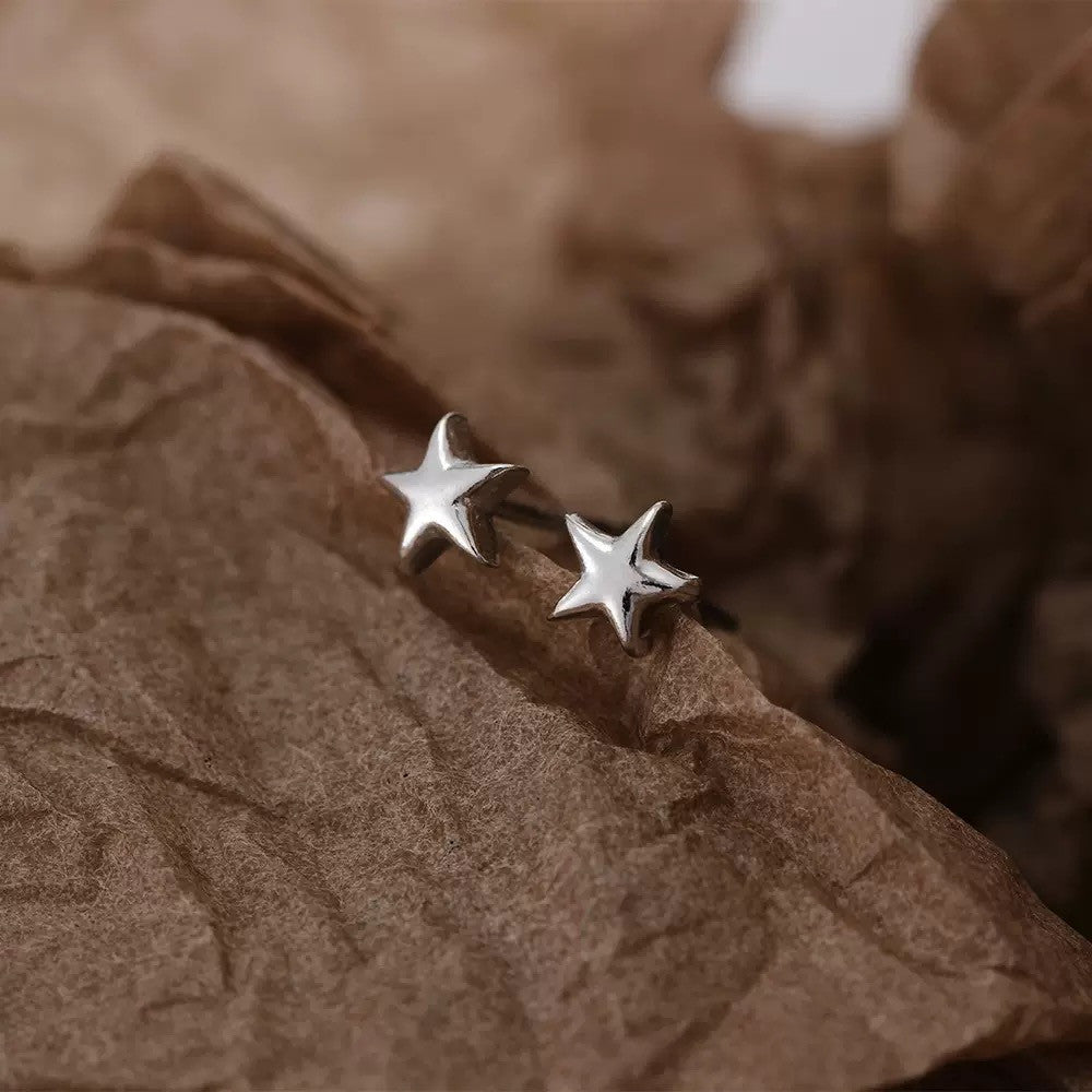 925 Sterling Silver Cute Star Stud Earrings Jewellery Women Girls Gift UK