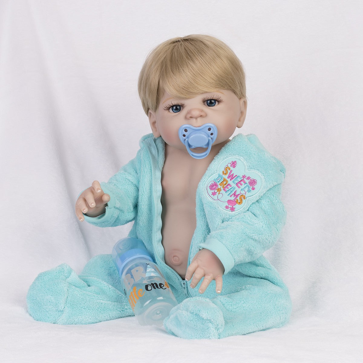 22'' Realistic Twins Reborn Baby Dolls Full Body Vinyl Silicone Boy Girl Gift UK