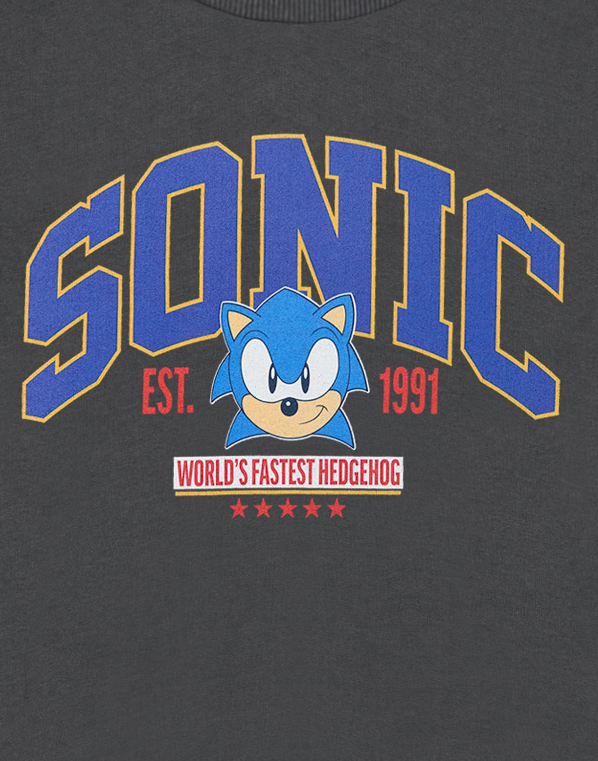 Sonic the Hedgehog Sweatshirt | Mens Charcoal | Official Merch