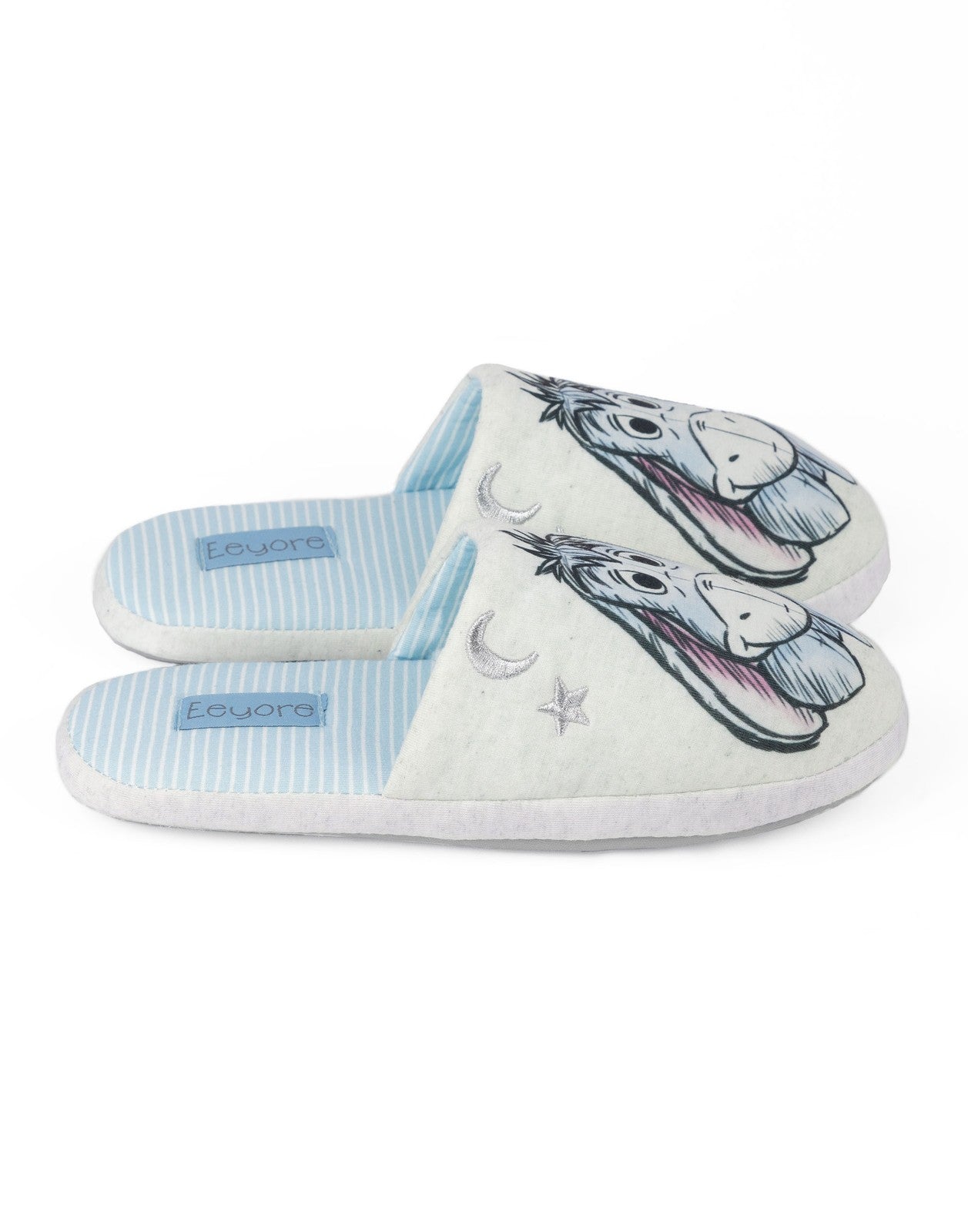Disney Mule Slippers | Womens Grey | Official Merch