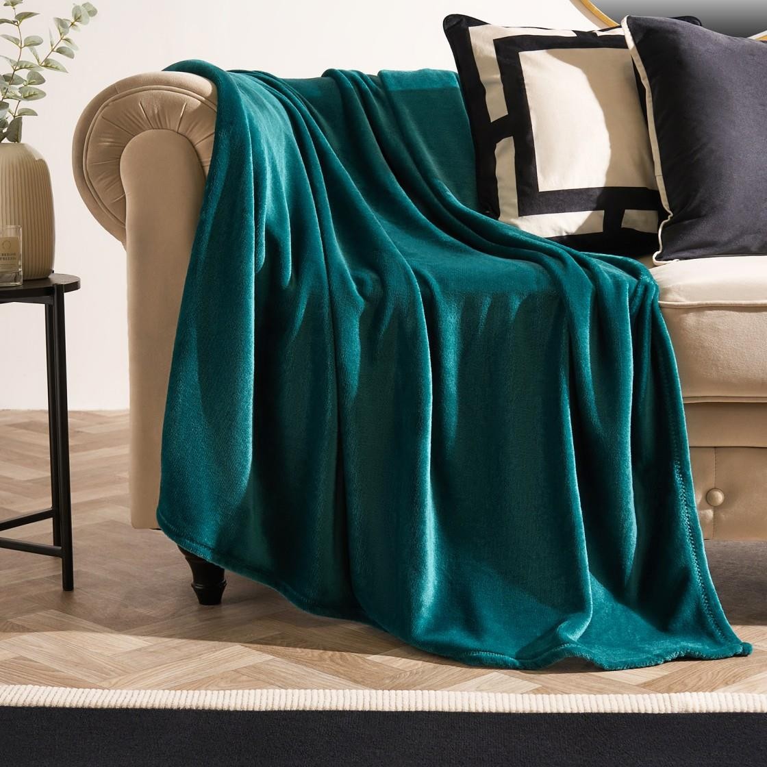 OHS Flannel Fleece Blanket Large Winter Warm Throw Luxury Bedspread