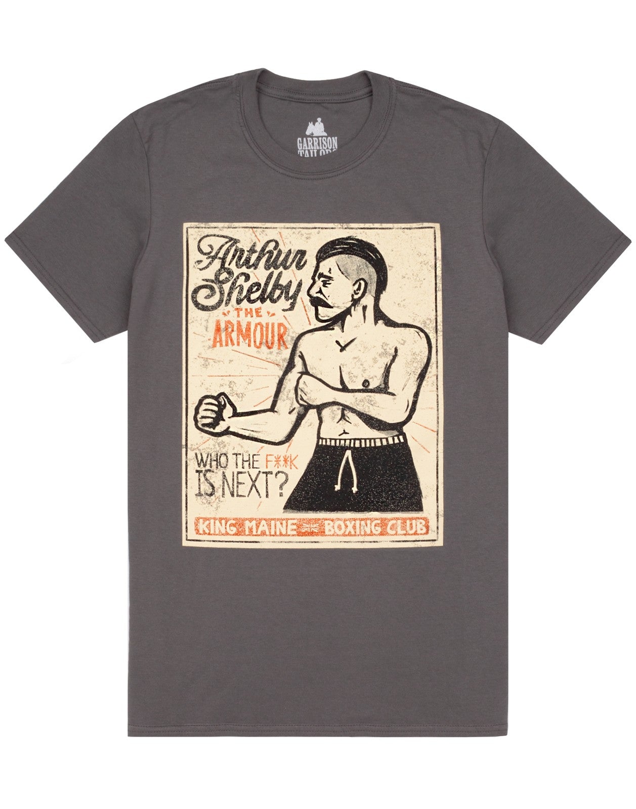 Peaky Blinders Short Sleeved T-Shirt | Mens Grey | Official Merch