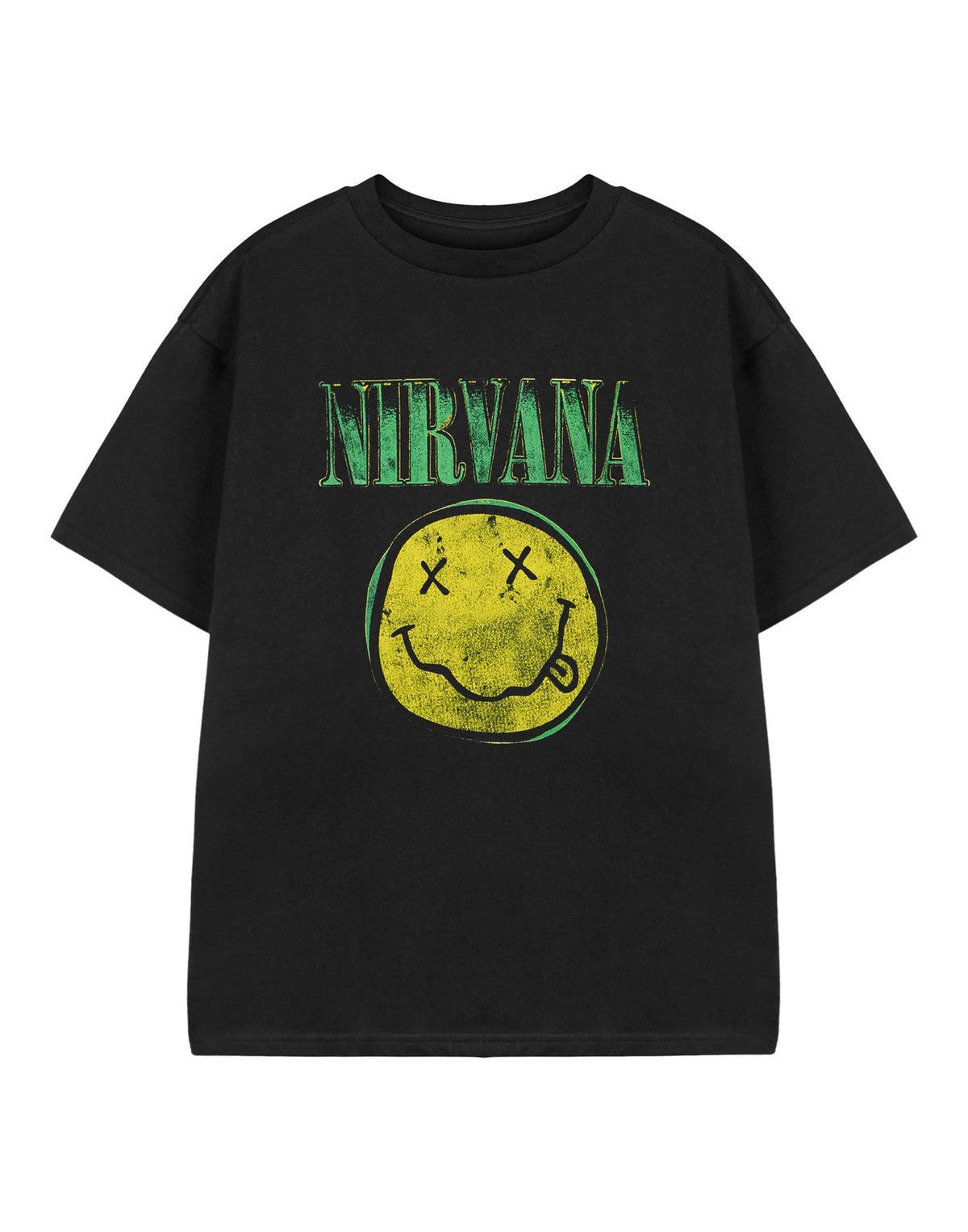 Nirvana Short Sleeved T-Shirt | Unisex Kids Black | Official Merch