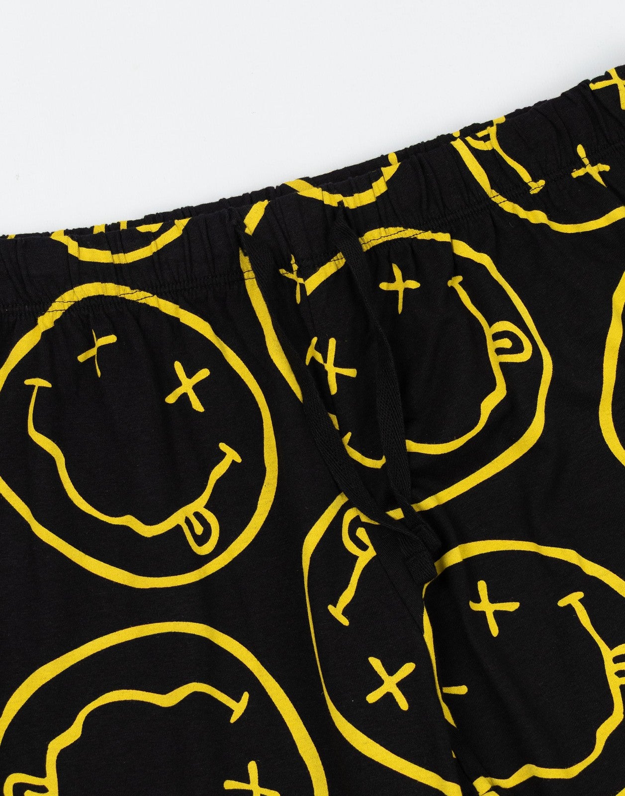 Nirvana Short Sleeve Long Leg Pyjama Set | Mens Black | Official Merch