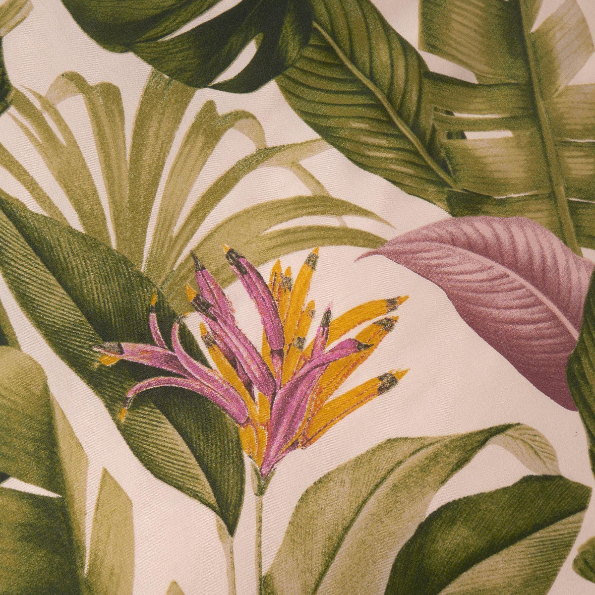 Tropical Duvet Cover Set Leaves Reversible Soft Bedding Quilt with Pillowcases