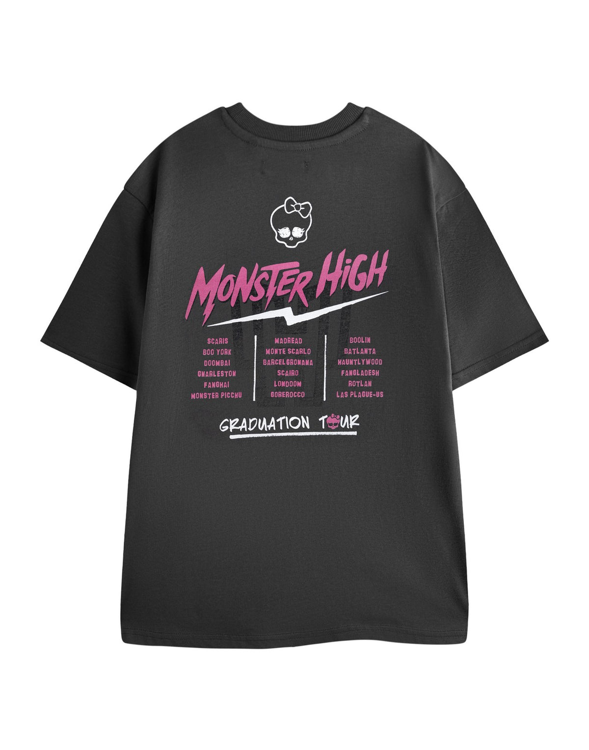 Monster High Short Sleeved T-Shirt | Unisex Charcoal | Official Merch
