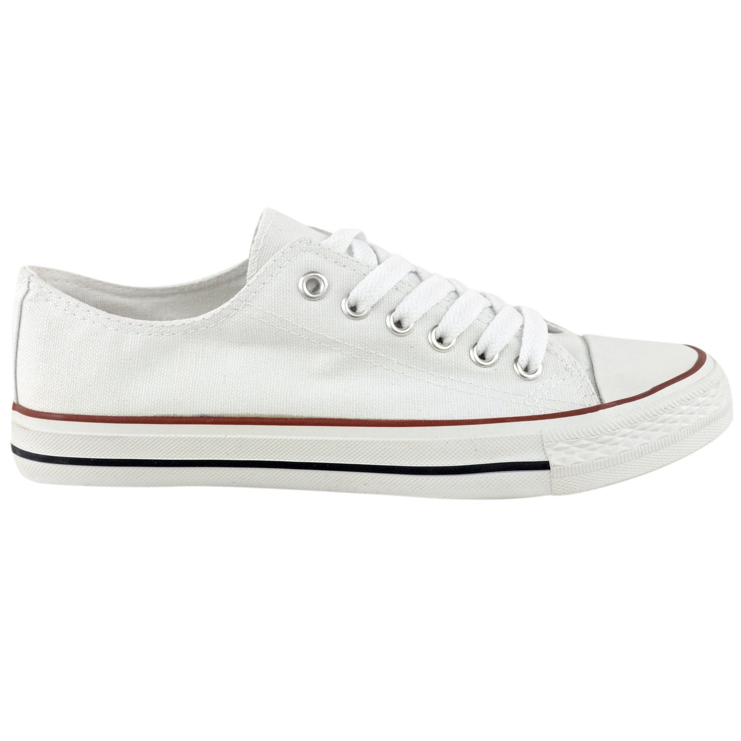 WOMENS SHOES LADIES LACE UP PLIMSOLLS PUMPS SNEAKERS TRAINERS SKATERS PLIMSOLES