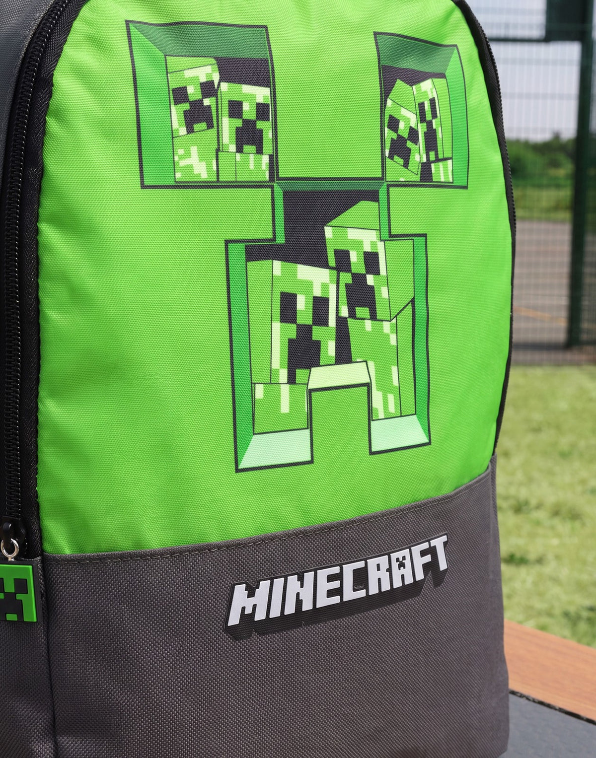 Minecraft Backpack | Boys Grey Gaming | Official Merch