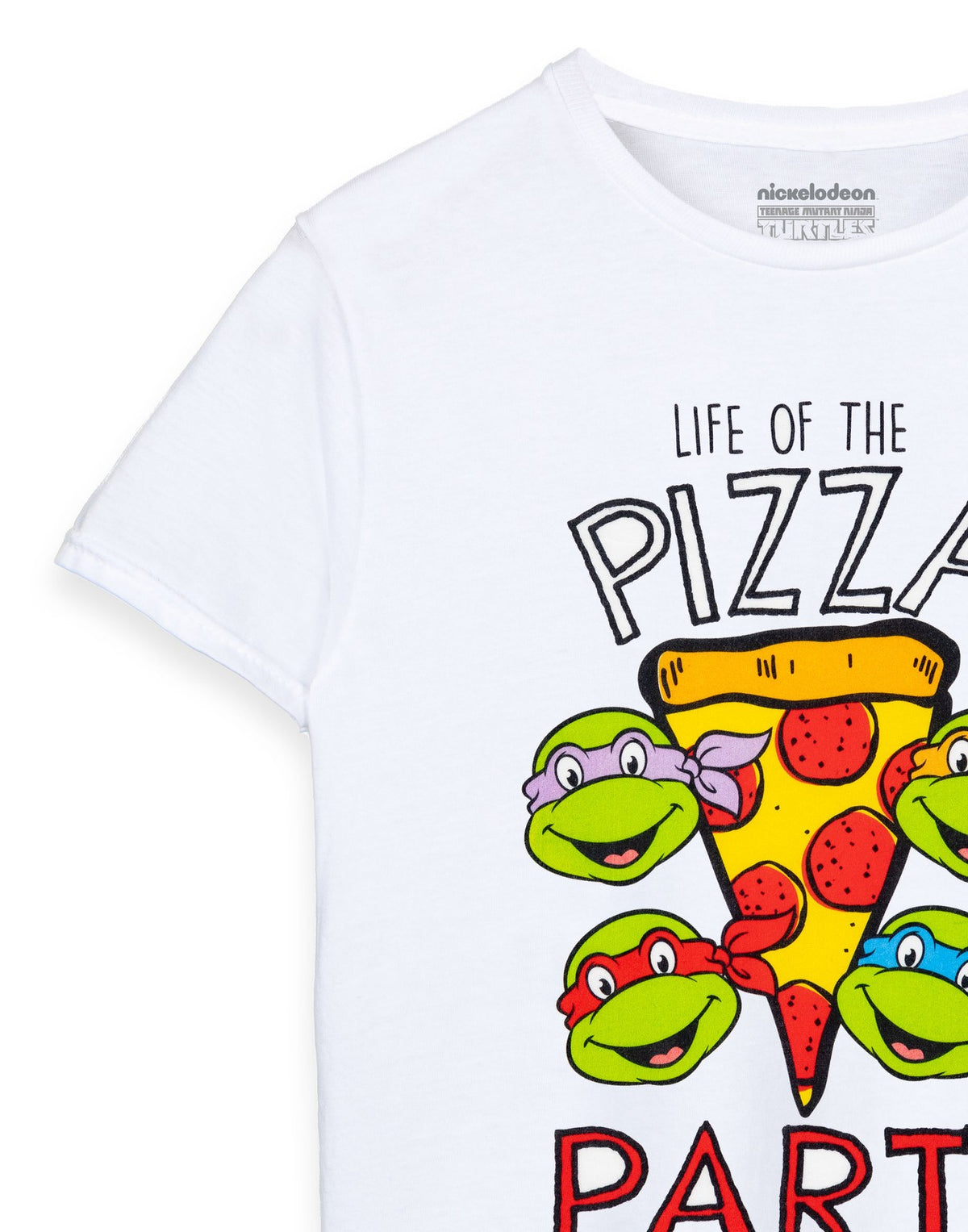 Teenage Mutant Ninja Turtles Short Sleeved T-Shirt | Boys White | Official Merch