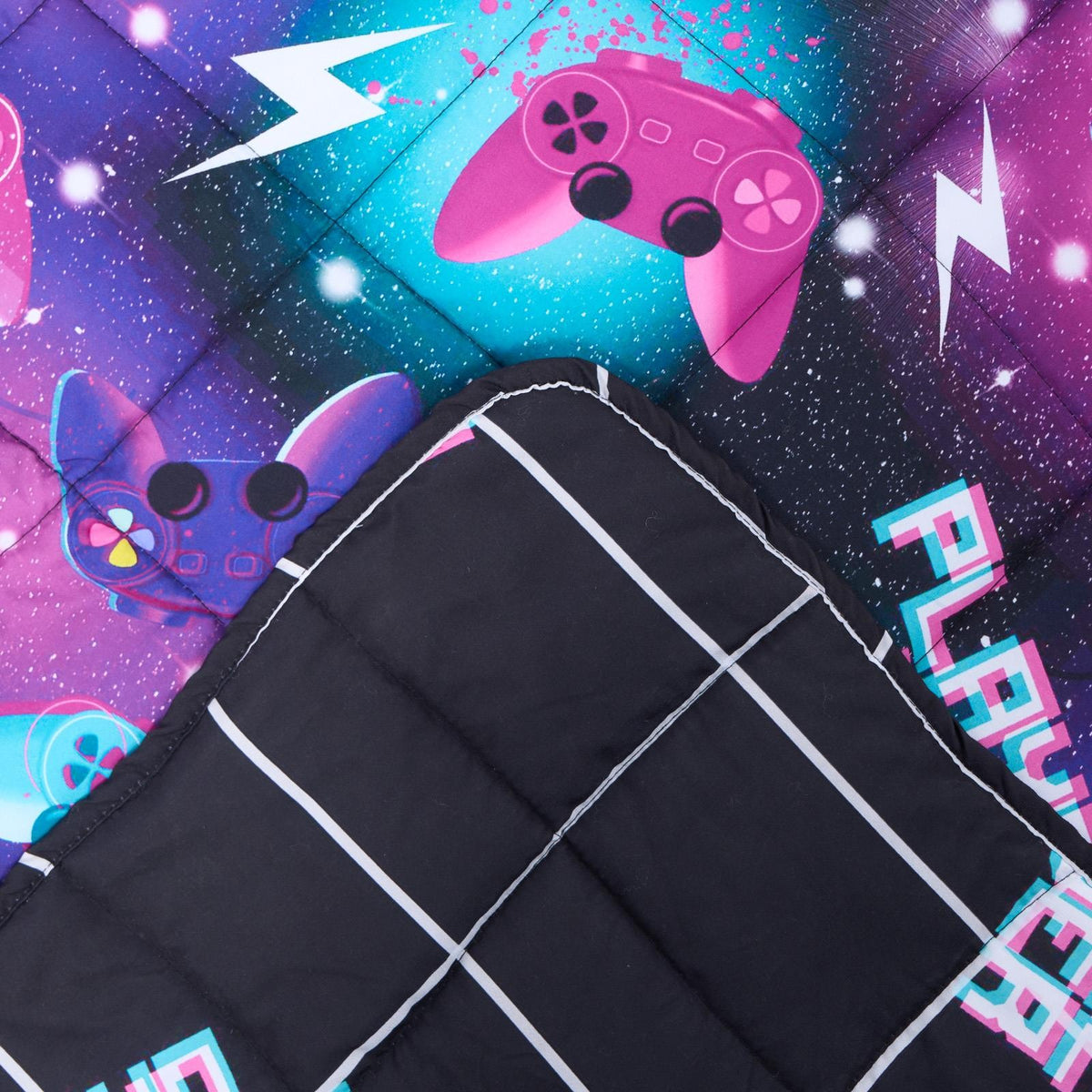 OHS Kids Gaming Weighted Blanket Soft 3kg Sensory Sleep Heavy Throw