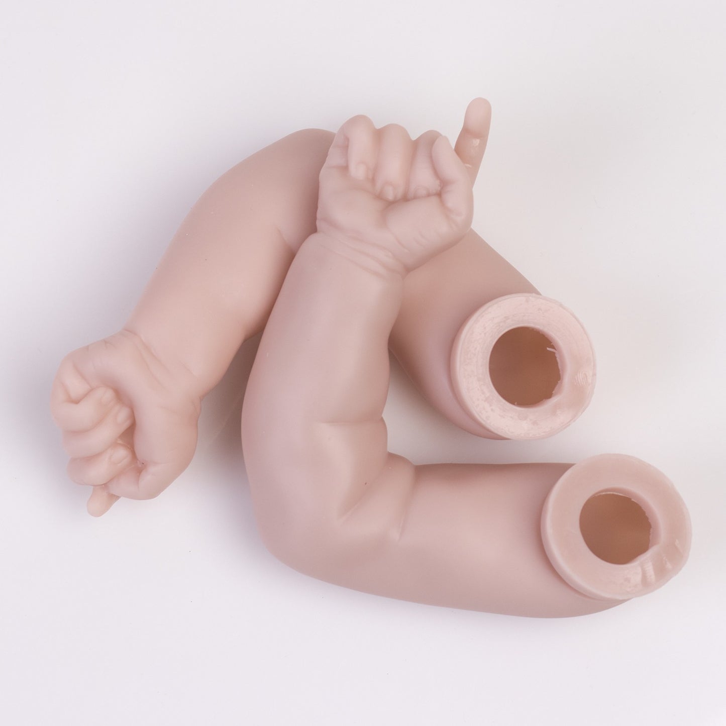 Unpainted Lifelike Reborn Baby Dolls Kits DIY Vinyl Silicone Baby Doll Kit Parts