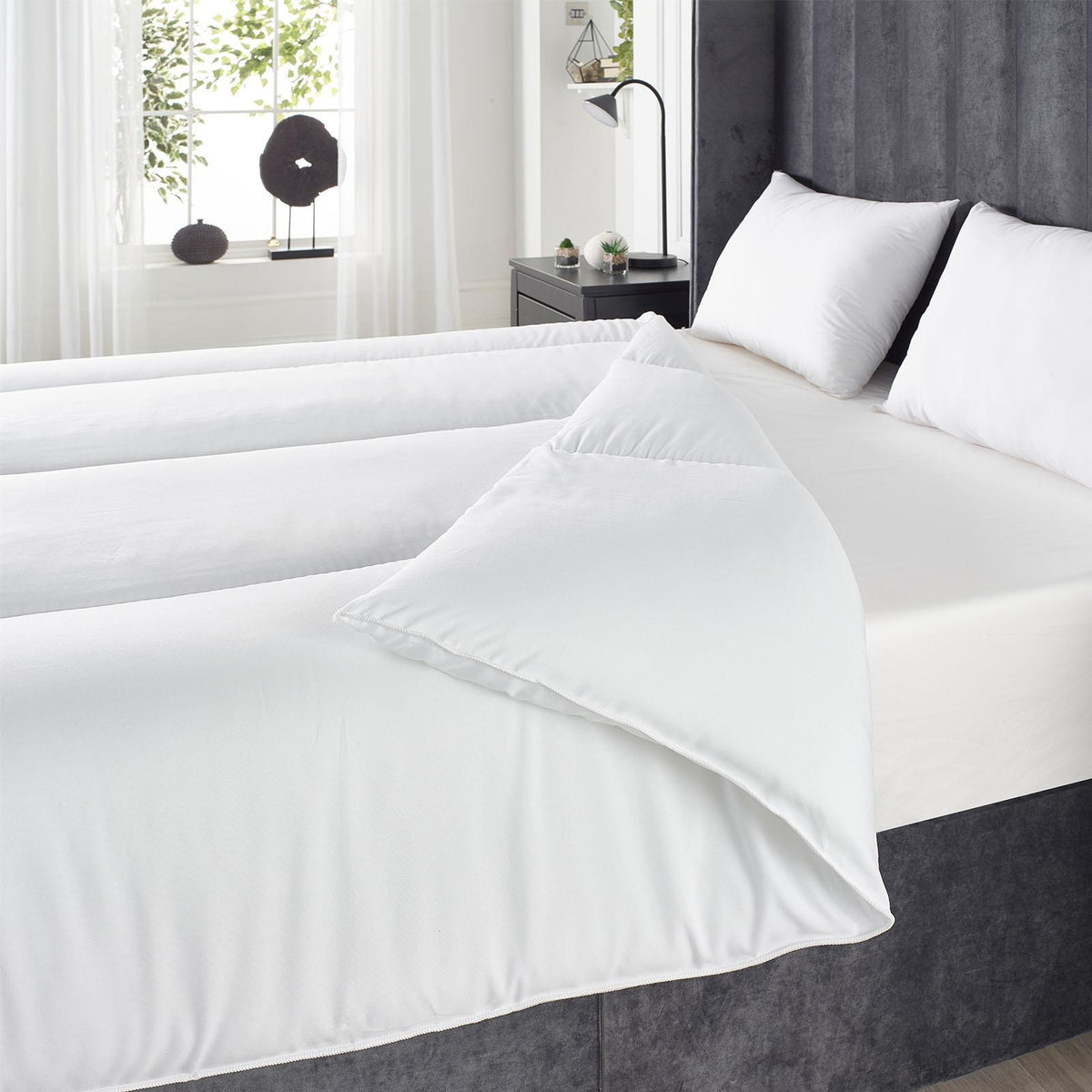 Luxury 13.5 Tog Duvet Deep Sleep Bedding Set Pillows Hotel Quality Filled Quilt