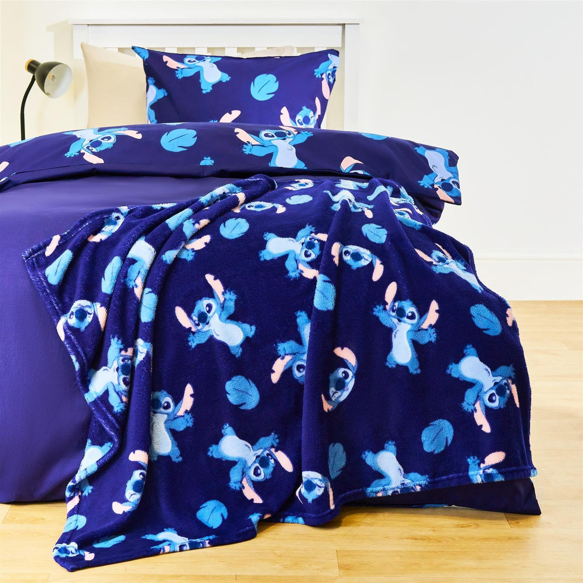 OHS x Stitch Throw Kids Soft Coral Fleece Thermal Bedspread Blanket Xmas Gift