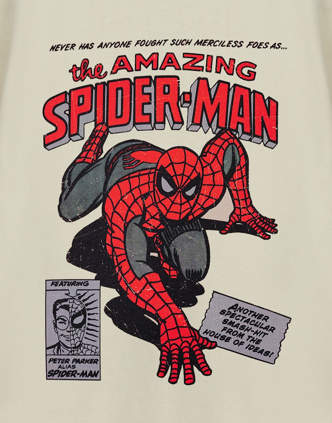Marvel Sweatshirt | Mens Oatmeal | Official Merch