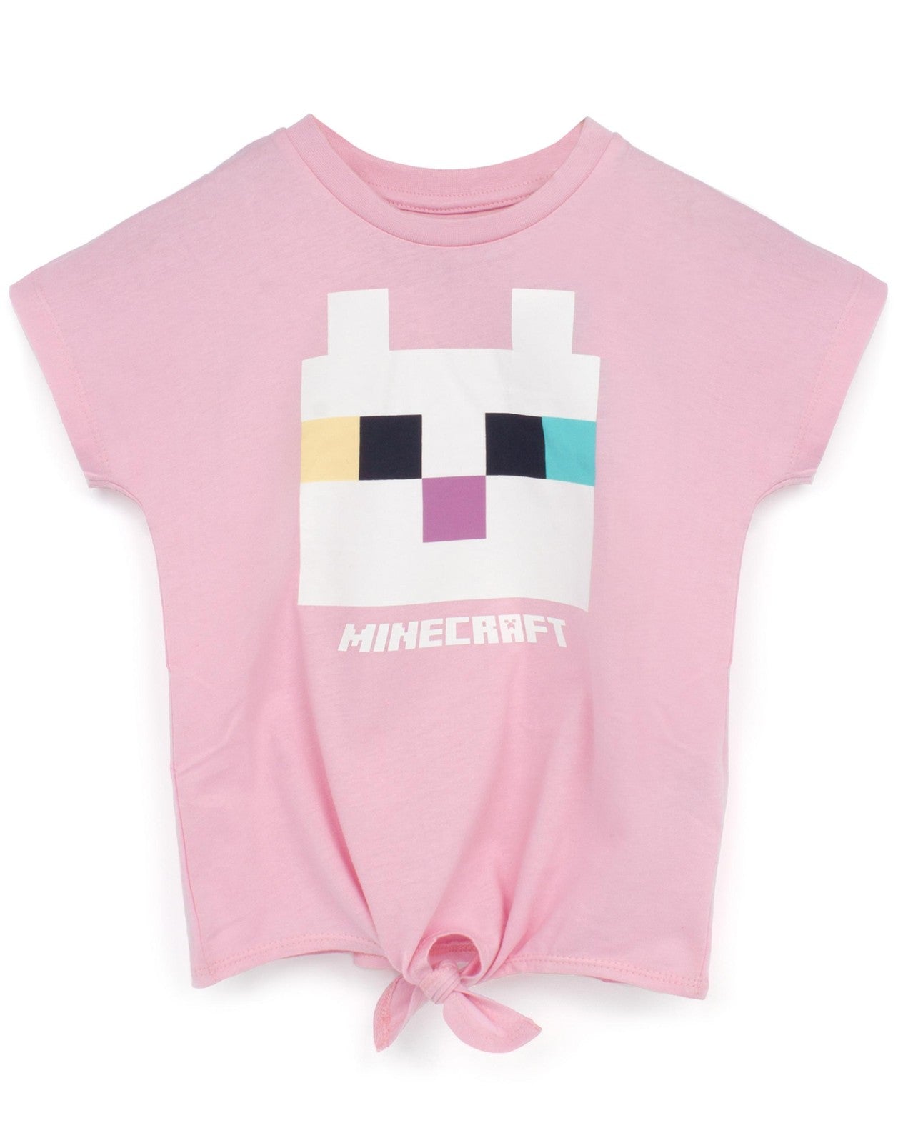 Minecraft Short Sleeved T-Shirt | Girls Pink Gaming | Official Merch