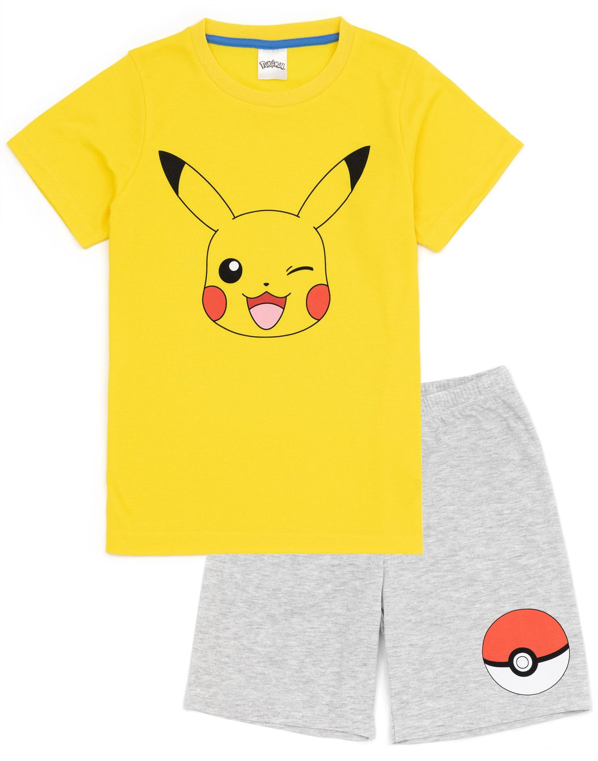 Pokemon Short Sleeve Short Leg Pyjama Set | Unisex Kids Multicoloured | Official