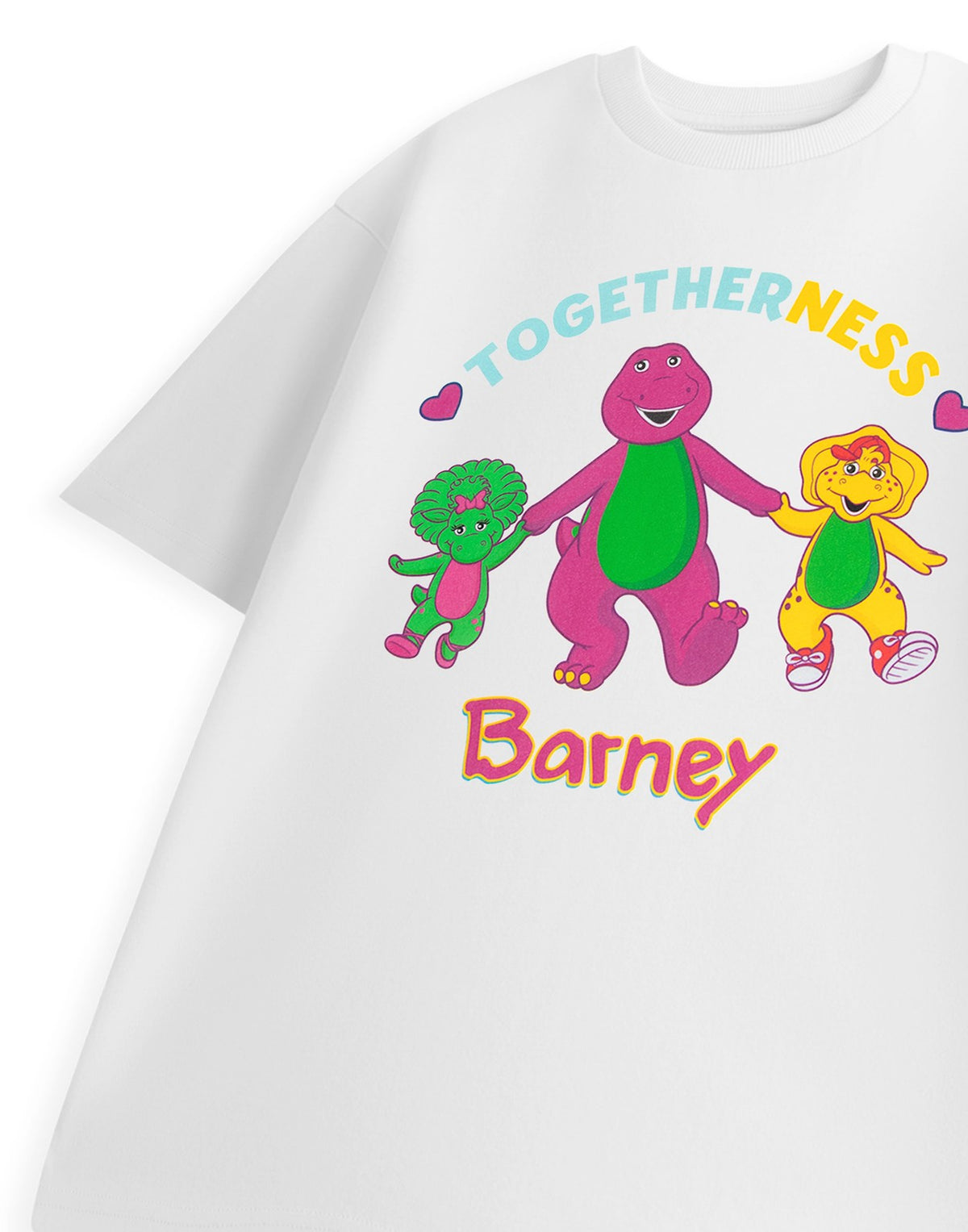 Barney Short Sleeved T-Shirt | Womens White | Official Merch