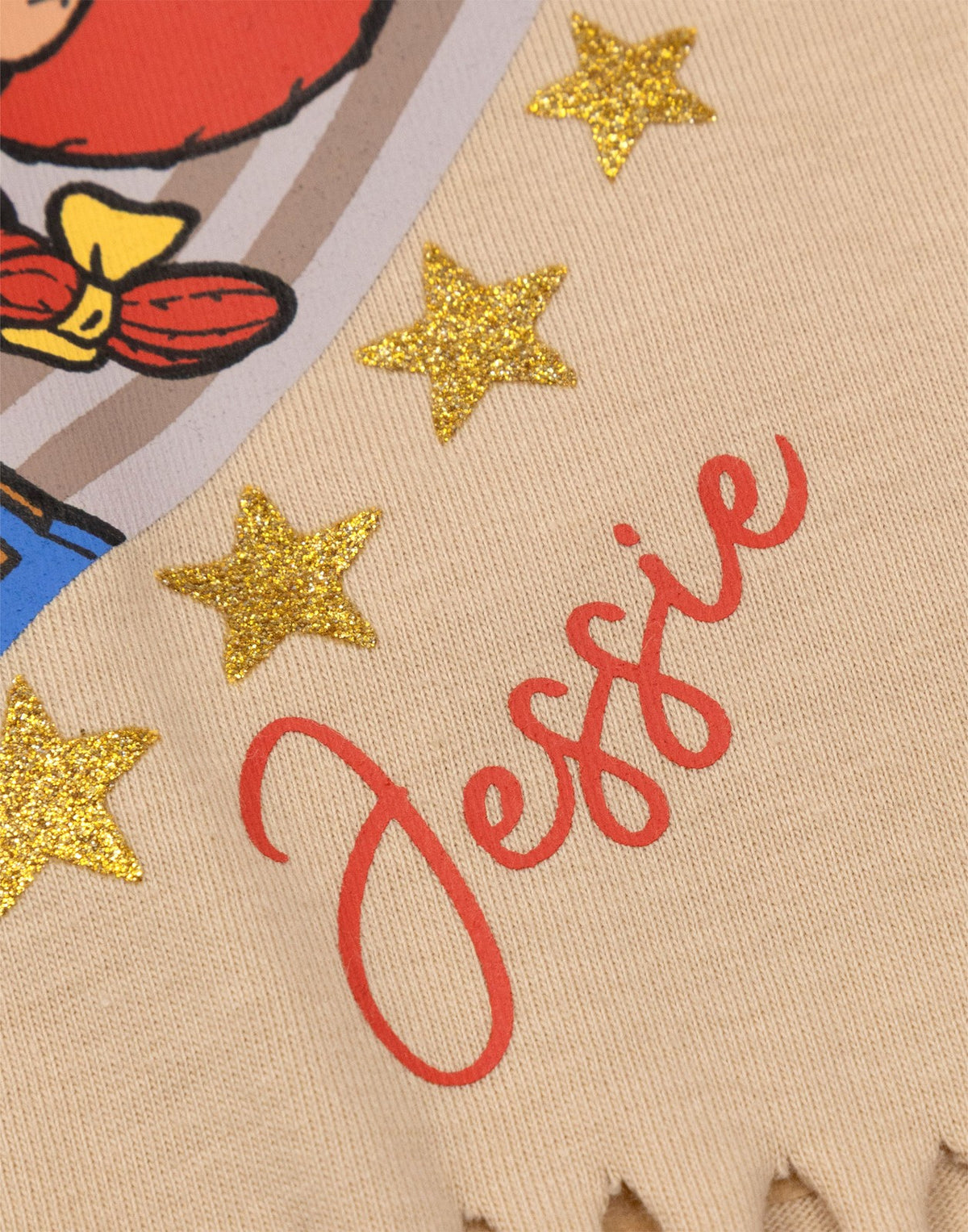 Disney Fringe Short Sleeved T-Shirt | Girls Beige | Official Merch