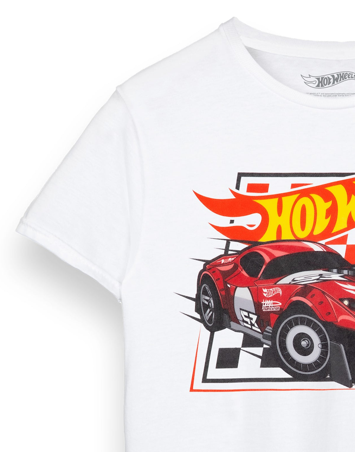 Hot Wheels Short Sleeved T-Shirt | Boys White | Official Merch