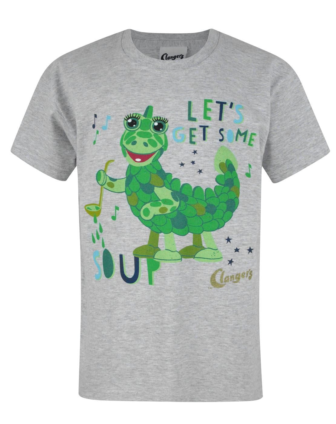 Clangers Short Sleeved T-Shirt | Boys Grey | Official Merch