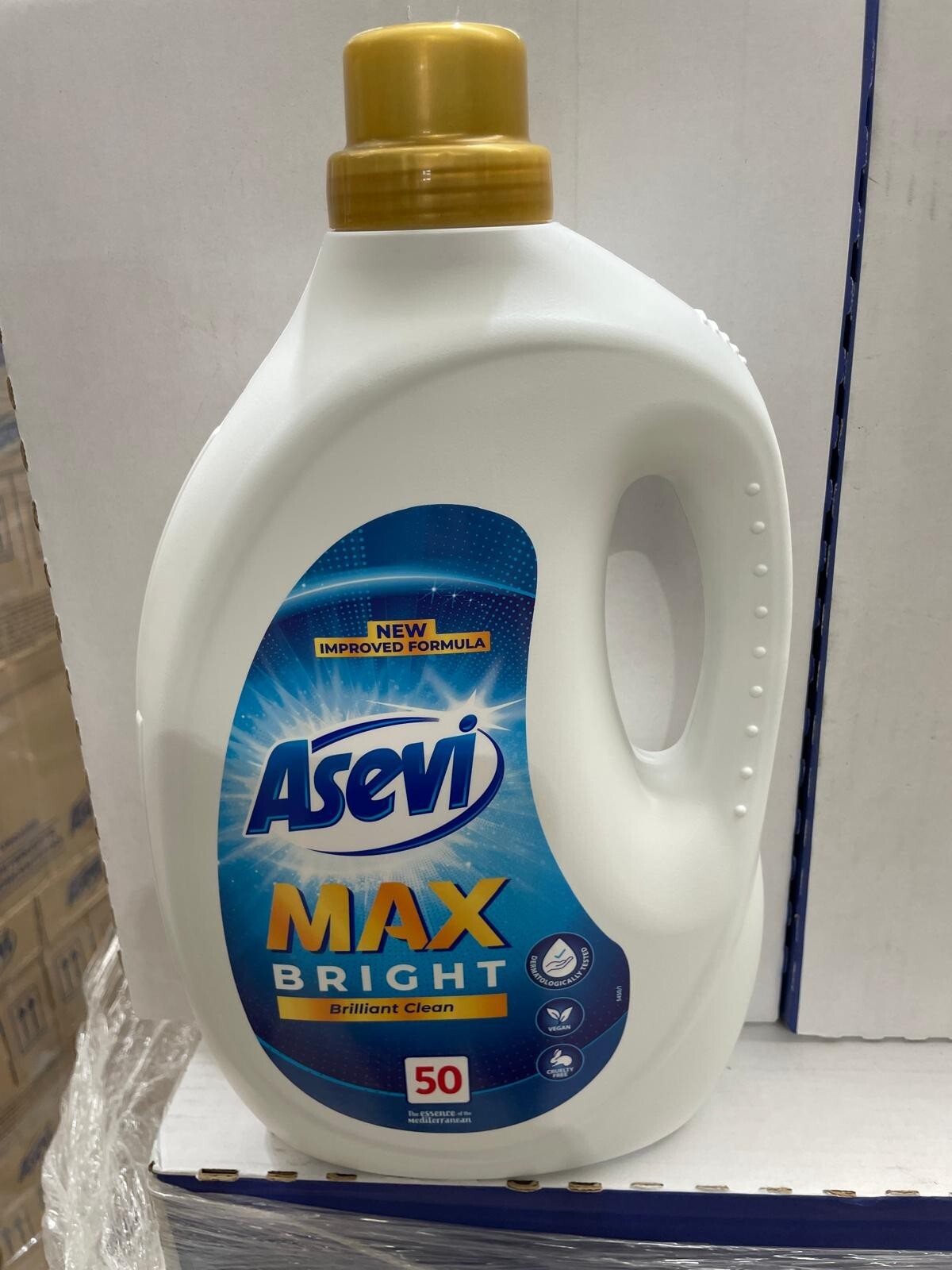 Asevi Bundle Spanish Cleaning Products Bathroom Cleaner Fabric Softener Blue