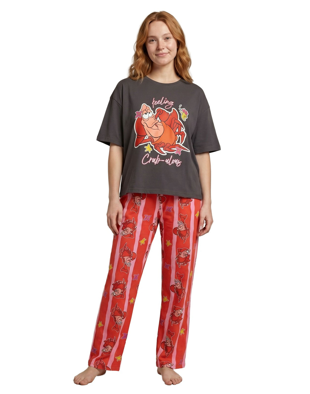 Disney Short Sleeve Long Leg Pyjama Set | Womens Multicoloured | Official Merch