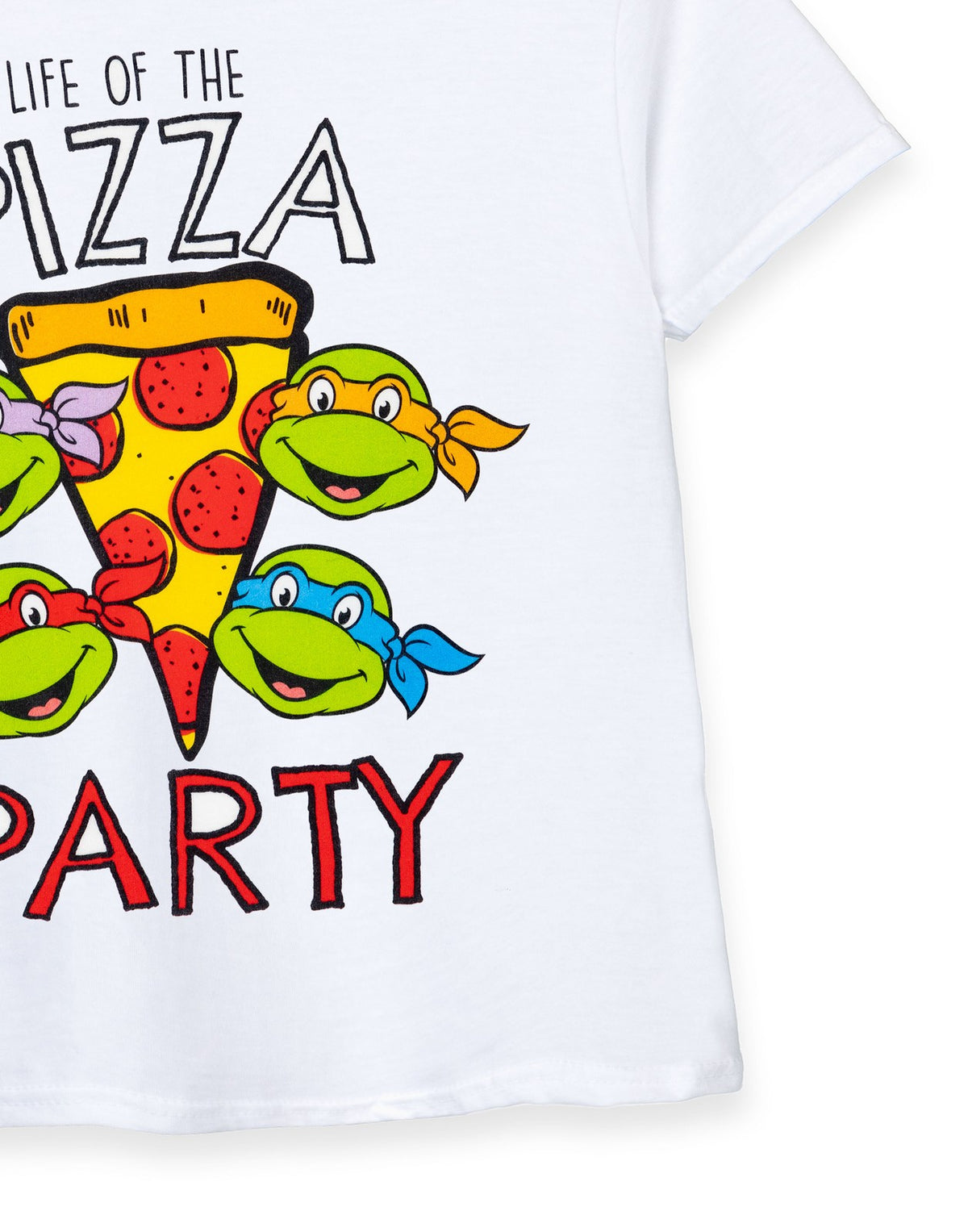 Teenage Mutant Ninja Turtles Short Sleeved T-Shirt | Boys White | Official Merch