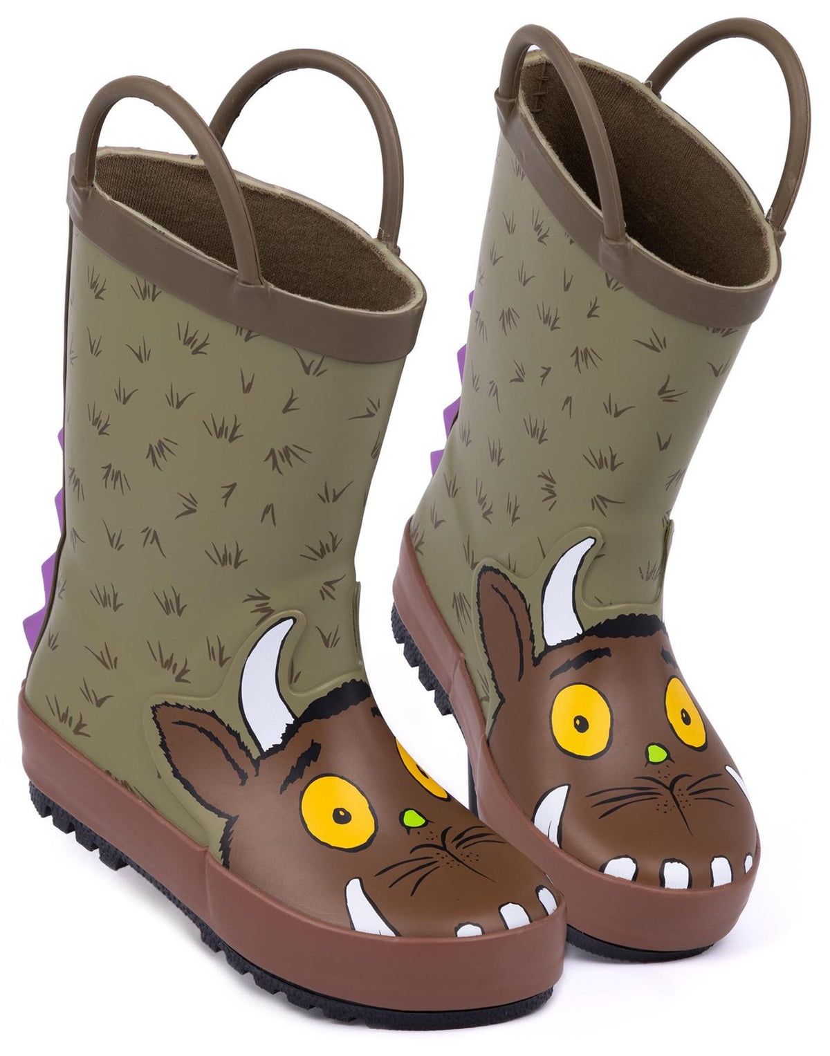 Gruffalo & Friends Wellington Boots with Handles | Unisex Kids Brown | Official