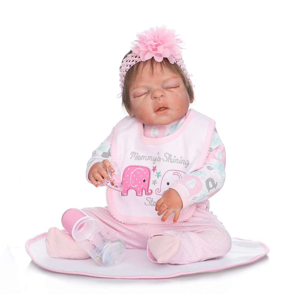 22" Waterproof Reborn Baby Dolls Realistic Full Body Vinyl Silicone Girl Doll UK