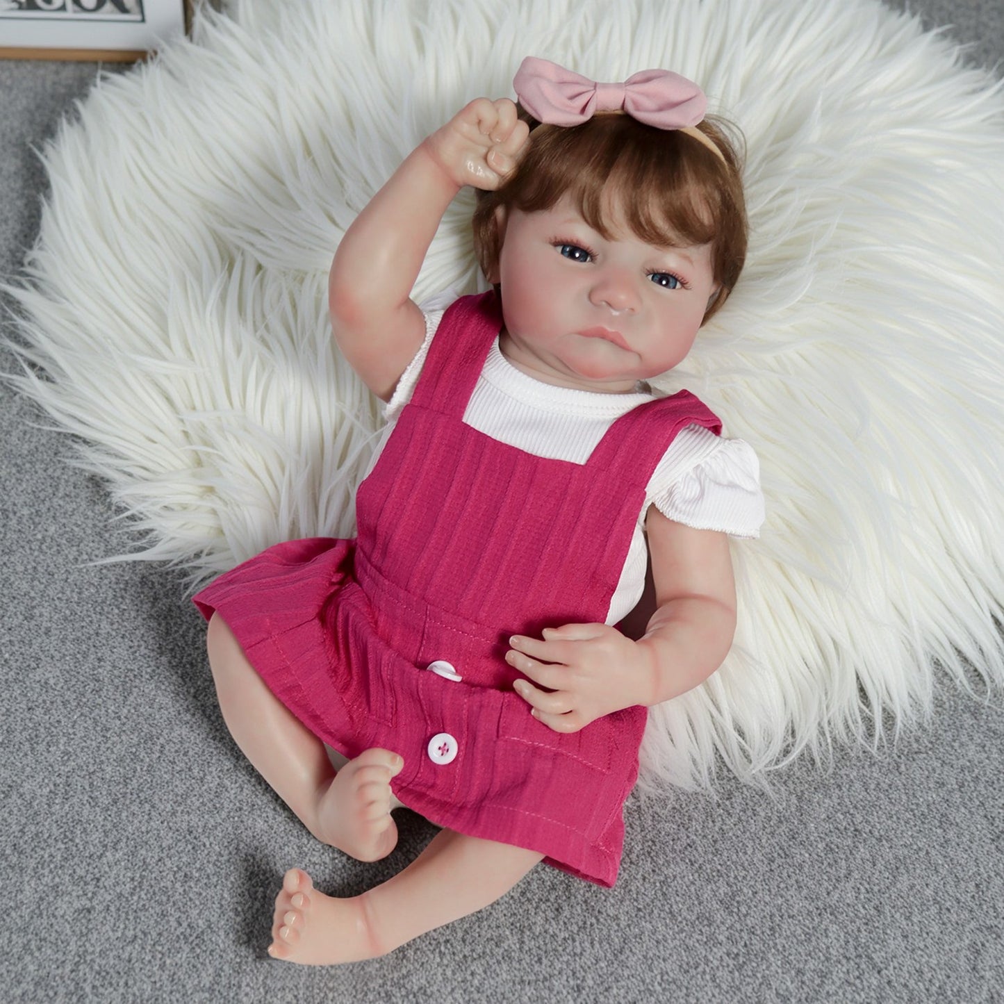 Waterproof Real Lifelike Reborn Girl Doll Full Body Soft Vinyl Newborn Baby Doll