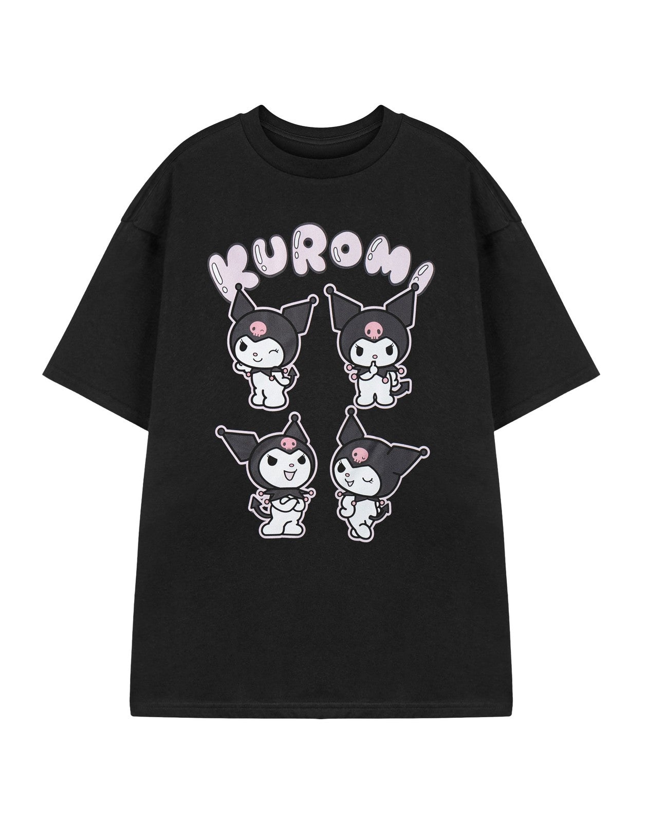 Hello Kitty Short Sleeved T-Shirt | Womens Black | Official Merch